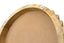 Esperance Living Barto Round Mango Wood Carved Ridged Side Table and Stool House of Isabella UK