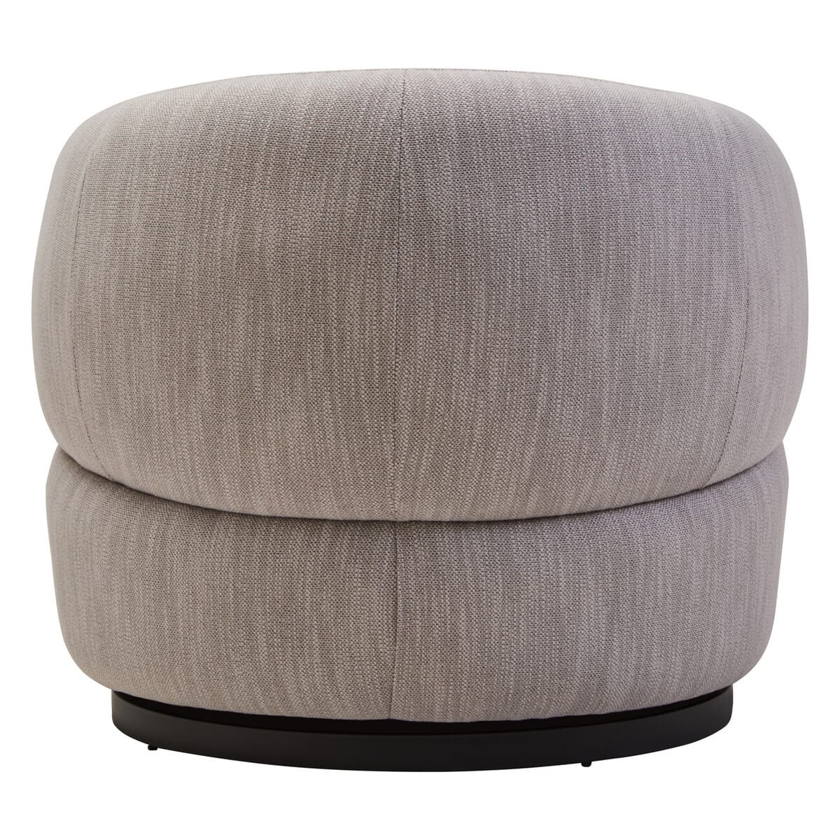 Esperance Living Bordo Textured Grey Curved Swivel Chair House of Isabella UK