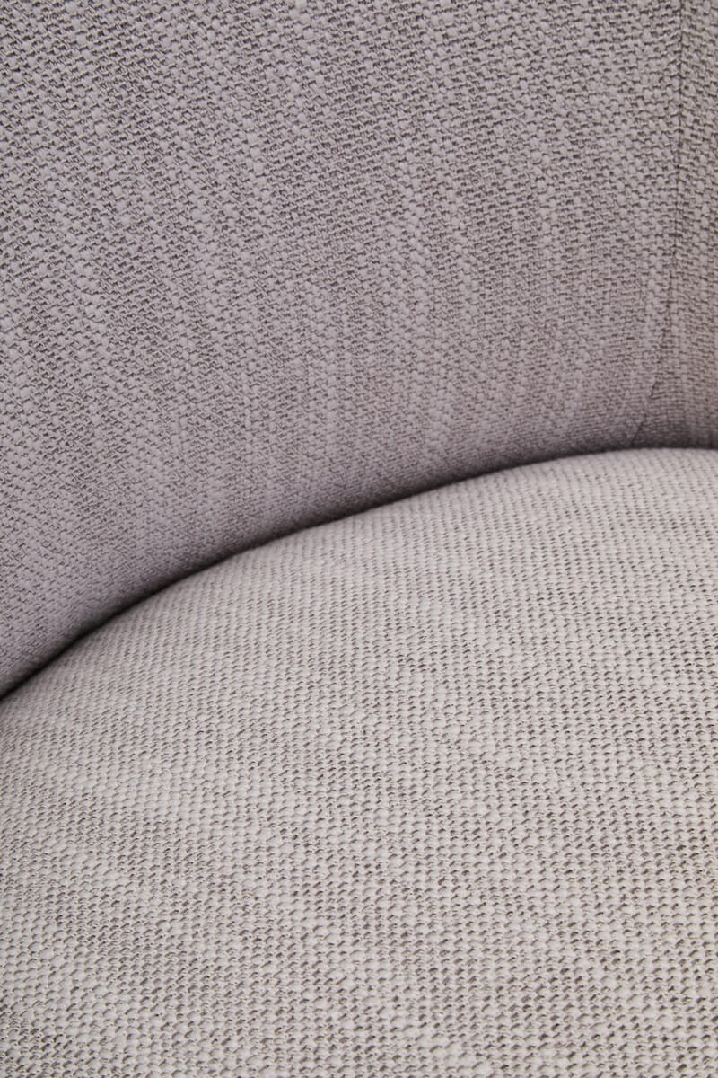 Esperance Living Bordo Textured Grey Curved Swivel Chair House of Isabella UK