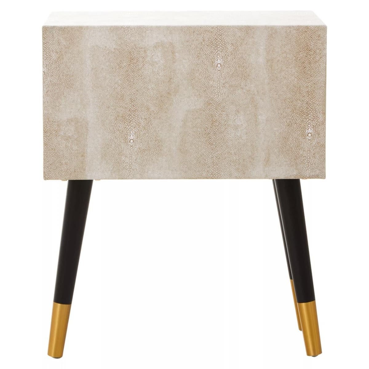 Esperance Living Cadio 2 Drawer Shagreen Effect Side Table House of Isabella UK