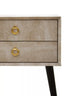 Esperance Living Cadio 2 Drawer Shagreen Effect Side Table House of Isabella UK