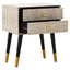 Esperance Living Cadio 2 Drawer Shagreen Effect Side Table House of Isabella UK