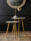 Esperance Living Cadio Set Of Two Shagreen Effect Side Tables House of Isabella UK