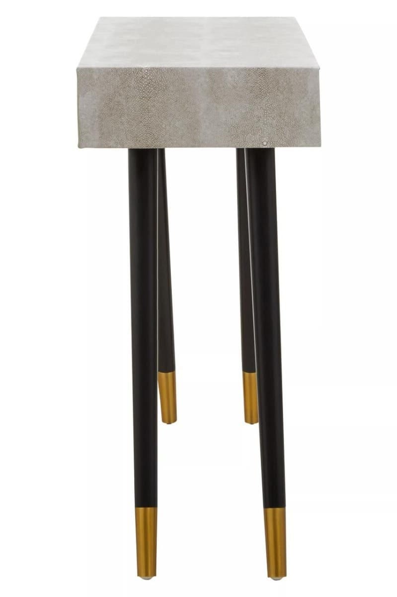 Esperance Living Cadio Shagreen Effect Two Drawer Console Table House of Isabella UK