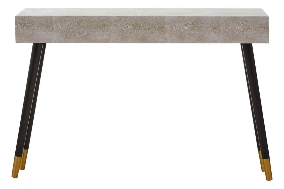 Esperance Living Cadio Shagreen Effect Two Drawer Console Table House of Isabella UK
