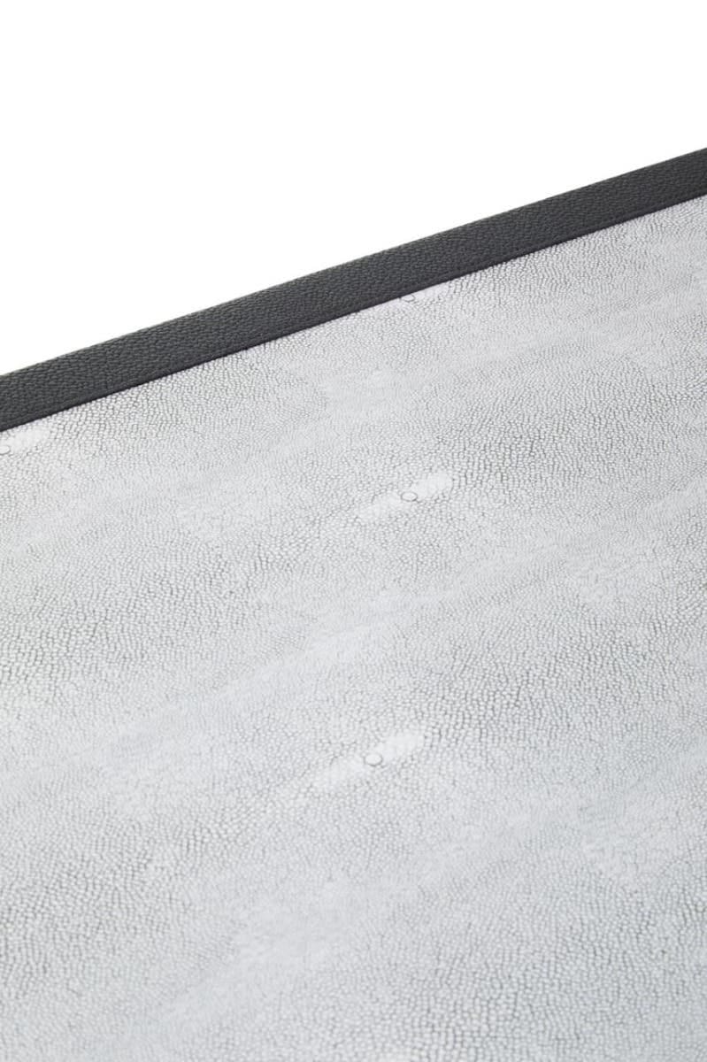 Esperance Living Cadiz Grey Shagreen Effect 4 Door Sideboard House of Isabella UK