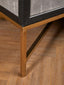 Esperance Living Cadiz Grey Shagreen Effect 4 Door Sideboard House of Isabella UK