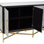 Esperance Living Cadiz Grey Shagreen Effect 4 Door Sideboard House of Isabella UK