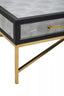 Esperance Living Cadiz Grey Shagreen Effect Coffee Table with 2 Drawers House of Isabella UK