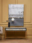 Esperance Living Cadiz Grey Shagreen Effect Console Table with 2 Drawers House of Isabella UK