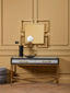 Esperance Living Cadiz Grey Shagreen Effect Console Table with 2 Drawers House of Isabella UK
