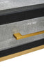 Esperance Living Cadiz Grey Shagreen Effect Console Table with 2 Drawers House of Isabella UK