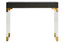Esperance Living Cardona Black Shagreen Effect 2 Drawer Console Table House of Isabella UK