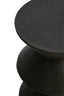 Esperance Living Cardona Black Shagreen Effect Side Table House of Isabella UK