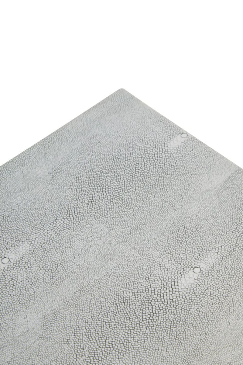 Esperance Living Cardona Grey Shagreen Effect Side Table House of Isabella UK
