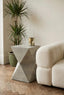 Esperance Living Cardona Grey Shagreen Effect Side Table House of Isabella UK