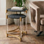 Esperance Living Cardona Set Of Two Black Shagreen Effect Side Tables House of Isabella UK