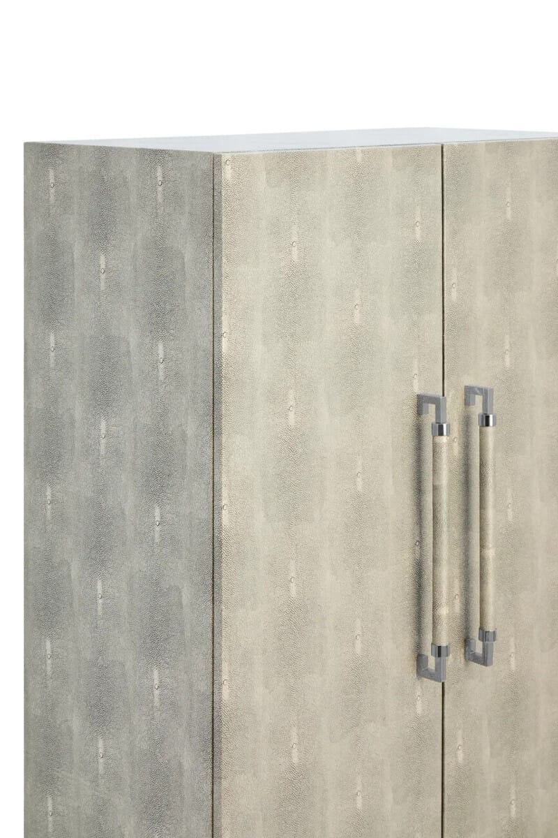 Esperance Living Cardona Two Door Grey Shagreen Effect Cabinet House of Isabella UK