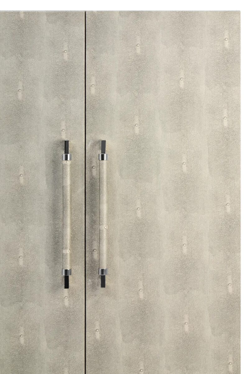 Esperance Living Cardona Two Door Grey Shagreen Effect Cabinet House of Isabella UK