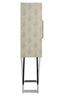 Esperance Living Cardona Two Door Grey Shagreen Effect Cabinet House of Isabella UK