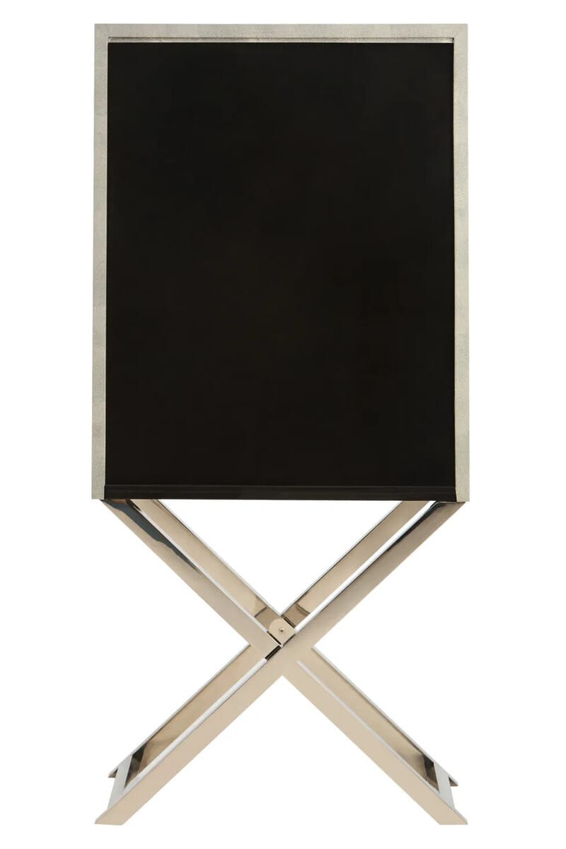 Esperance Living Cardona Two Door Grey Shagreen Effect Cabinet House of Isabella UK