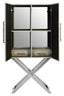 Esperance Living Cardona Two Door Grey Shagreen Effect Cabinet House of Isabella UK