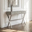 Esperance Living Cardona Two Drawer Grey Shagreen Effect Console Table House of Isabella UK