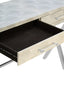 Esperance Living Cardona Two Drawer Grey Shagreen Effect Console Table House of Isabella UK