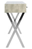 Esperance Living Cardona Two Drawer Grey Shagreen Effect Console Table House of Isabella UK