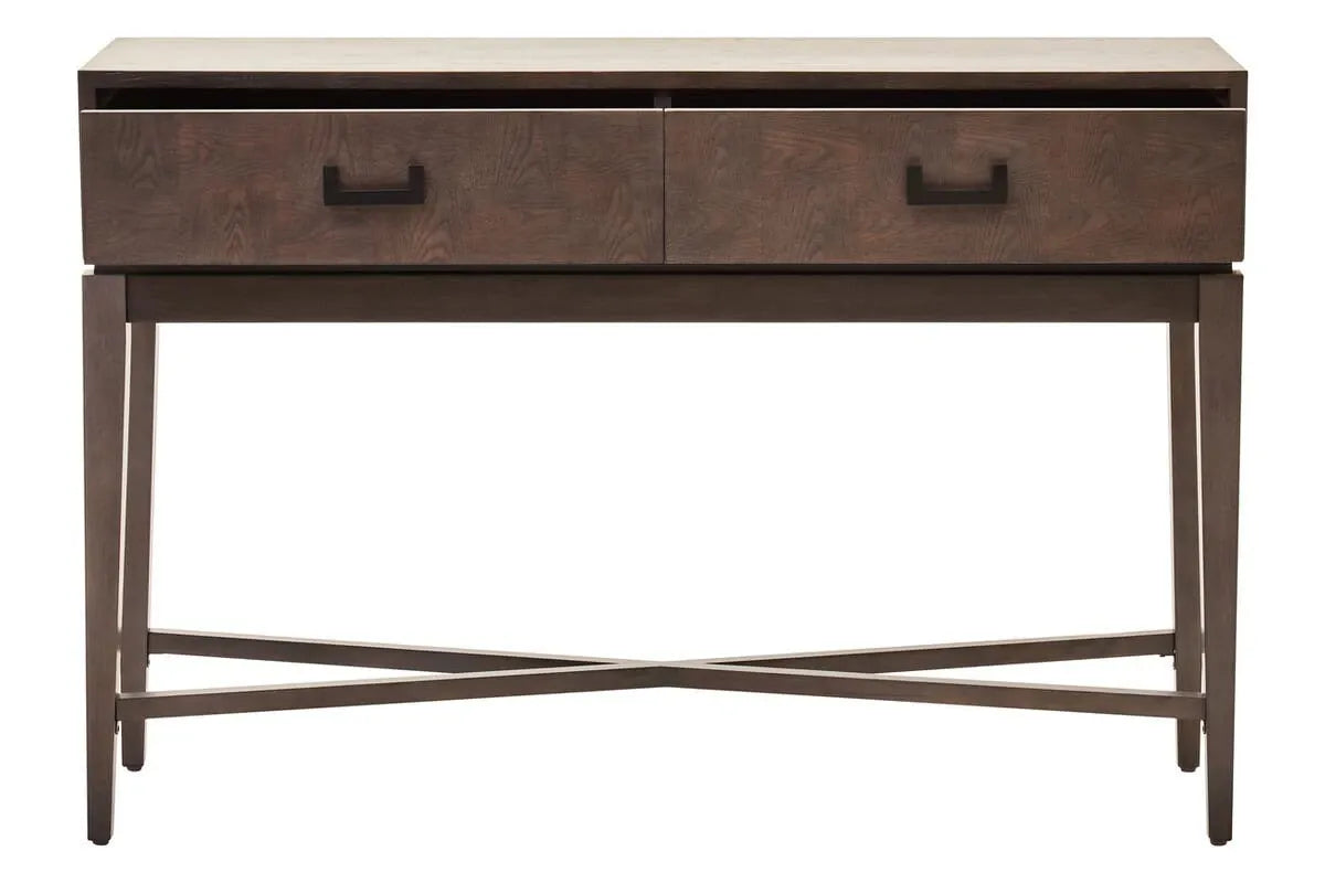 Esperance Living Dimaro Antique Grey Two Drawer Console Table House of Isabella UK