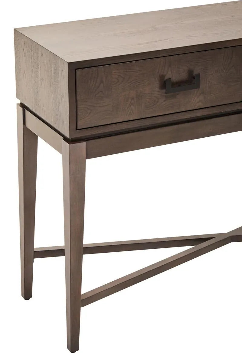 Esperance Living Dimaro Antique Grey Two Drawer Console Table House of Isabella UK
