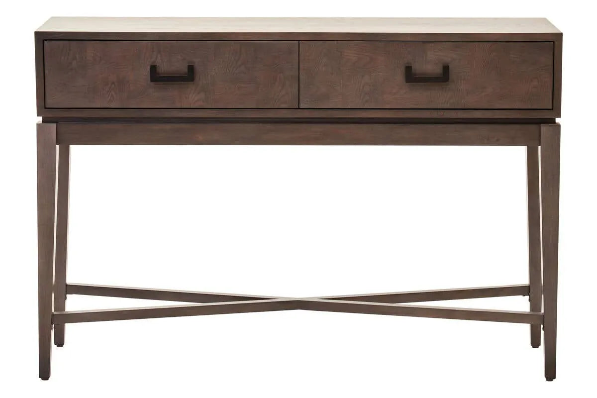 Esperance Living Dimaro Antique Grey Two Drawer Console Table House of Isabella UK