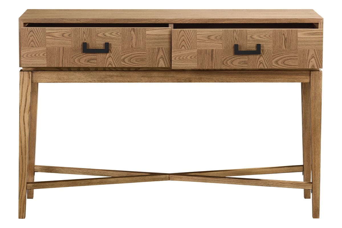 Esperance Living Dimaro Natural Two Drawer Console Table House of Isabella UK