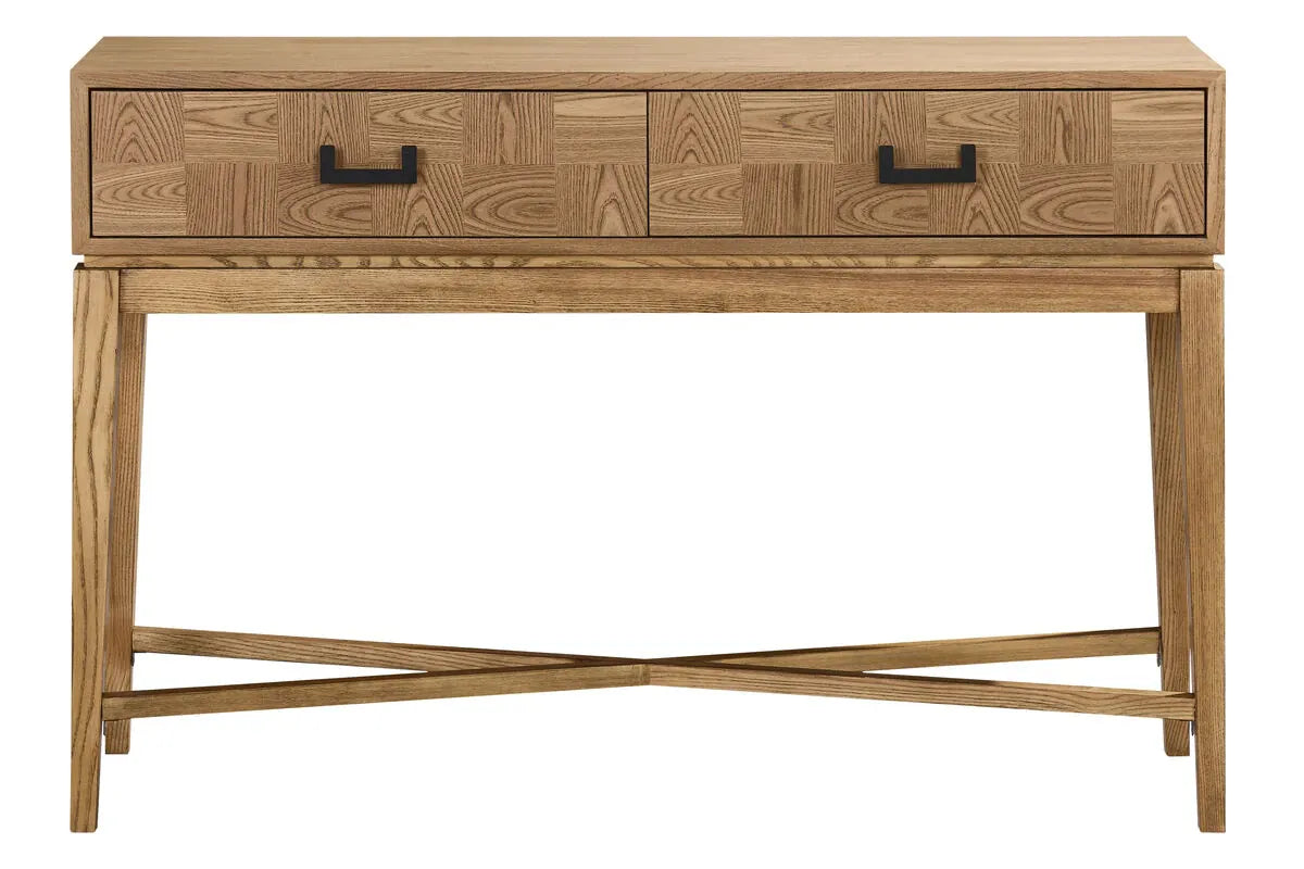 Esperance Living Dimaro Natural Two Drawer Console Table House of Isabella UK