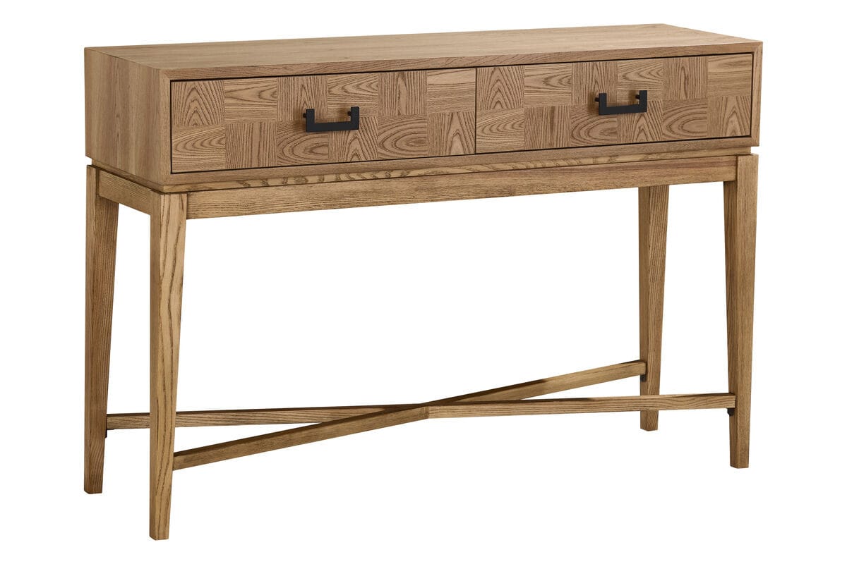 Esperance Living Dimaro Natural Two Drawer Console Table House of Isabella UK