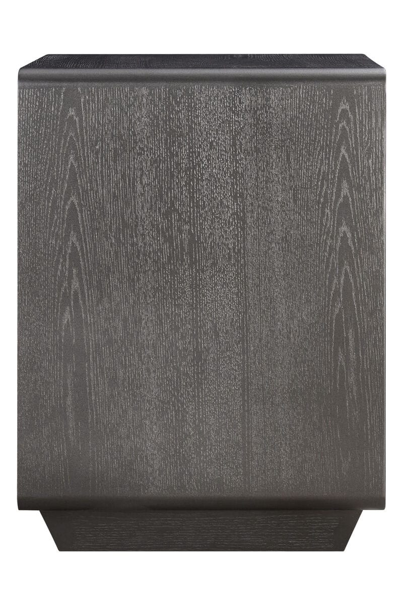 Esperance Living Dorsino Brown Grey Wood Veneer Two Drawer Bedside Table House of Isabella UK