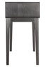 Esperance Living Dorsino Brown Grey Wood Veneer Two Drawer Dressing Table House of Isabella UK