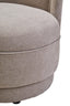 Esperance Living Drake Taupe Chenille Effect Curved Chair House of Isabella UK