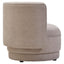 Esperance Living Drake Taupe Chenille Effect Curved Chair House of Isabella UK