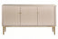 Esperance Living Dusino Champagne Gold Finish Three Door Flute Detail Sideboard House of Isabella UK