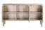 Esperance Living Dusino Champagne Gold Finish Three Door Flute Detail Sideboard House of Isabella UK