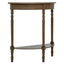 Esperance Living Heritage Dark Brown Half Moon Wooden Console Table House of Isabella UK