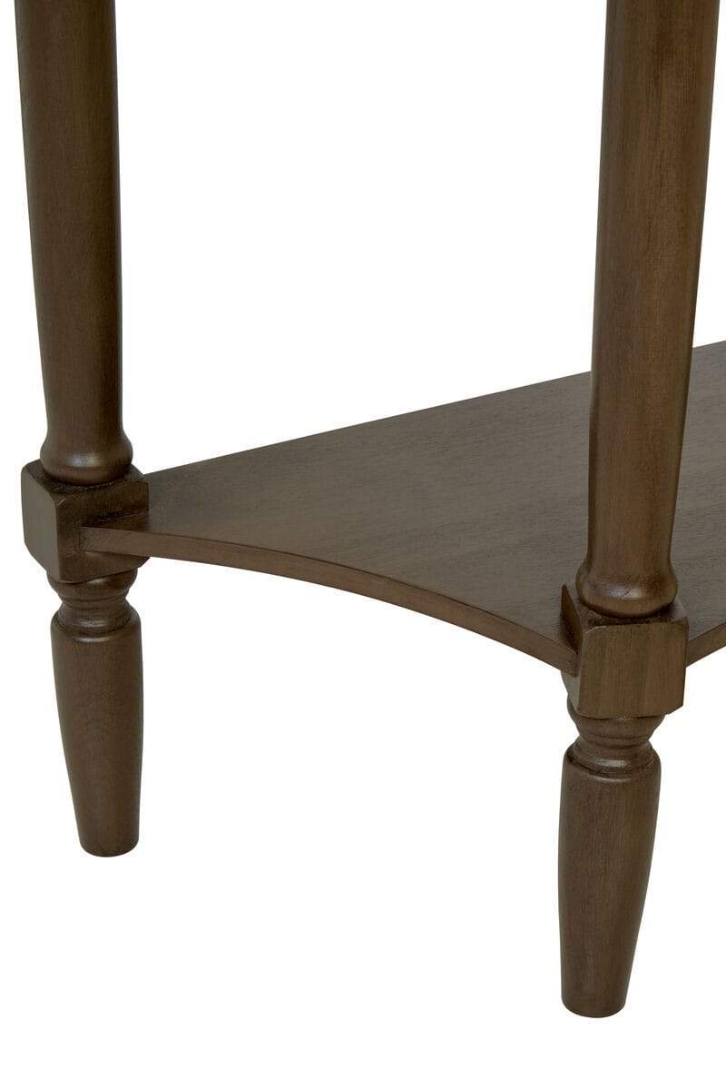 Esperance Living Heritage Dark Brown One Drawer Wooden Console Table House of Isabella UK