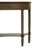 Esperance Living Heritage Dark Brown One Drawer Wooden Console Table House of Isabella UK