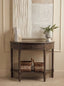 Esperance Living Heritage Dark Brown One Drawer Wooden Console Table House of Isabella UK