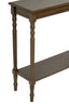 Esperance Living Heritage Dark Brown Rectangular Wooden Console Table House of Isabella UK