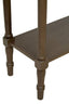 Esperance Living Heritage Dark Brown Rectangular Wooden Console Table House of Isabella UK
