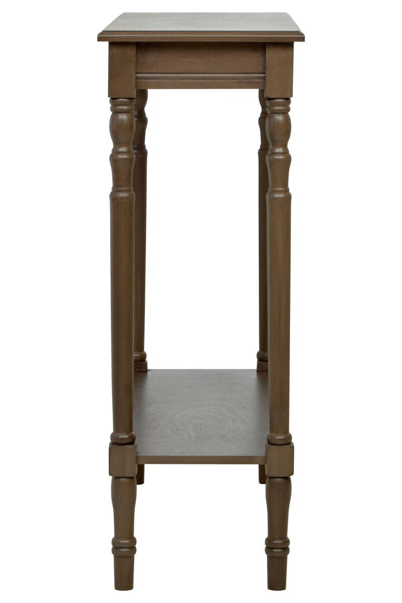 Esperance Living Heritage Dark Brown Rectangular Wooden Console Table House of Isabella UK