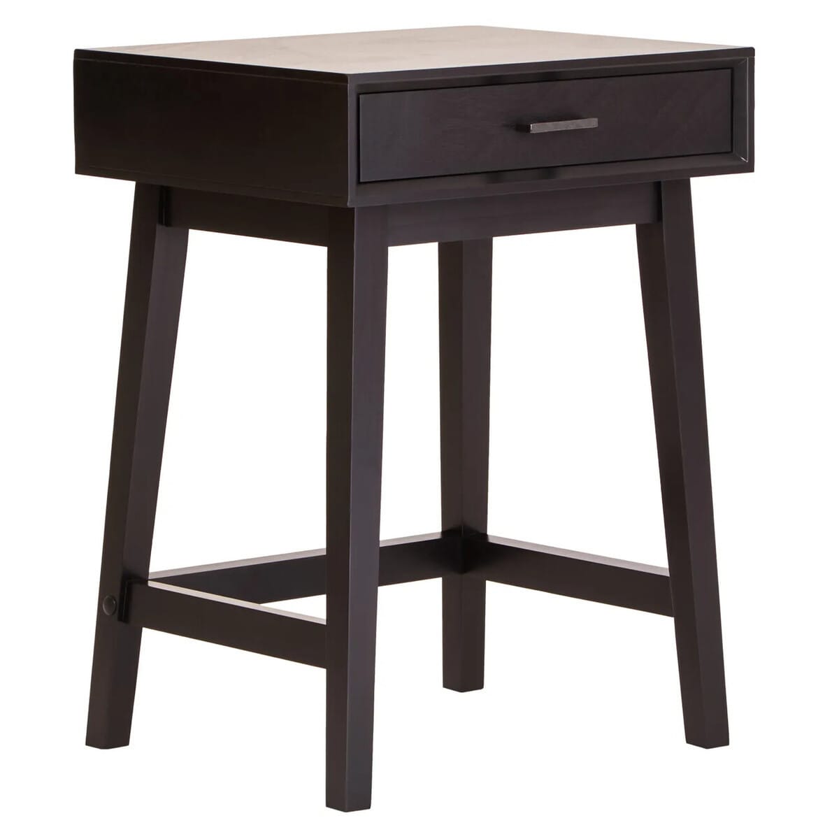 Esperance Living Heritage One Drawer Black Finish Wooden Side Table House of Isabella UK