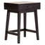 Esperance Living Heritage One Drawer Black Finish Wooden Side Table House of Isabella UK